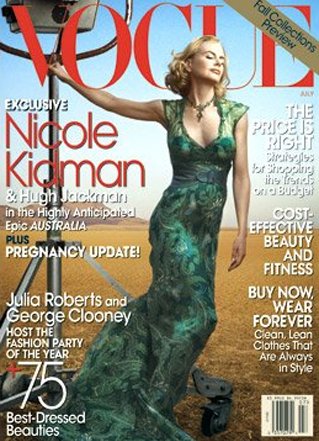 Nicole Kidman Golden Globes 2005. Nicole Kidman - Vogue July